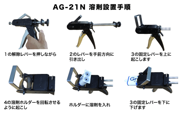AG-21N 溶剤設置手順